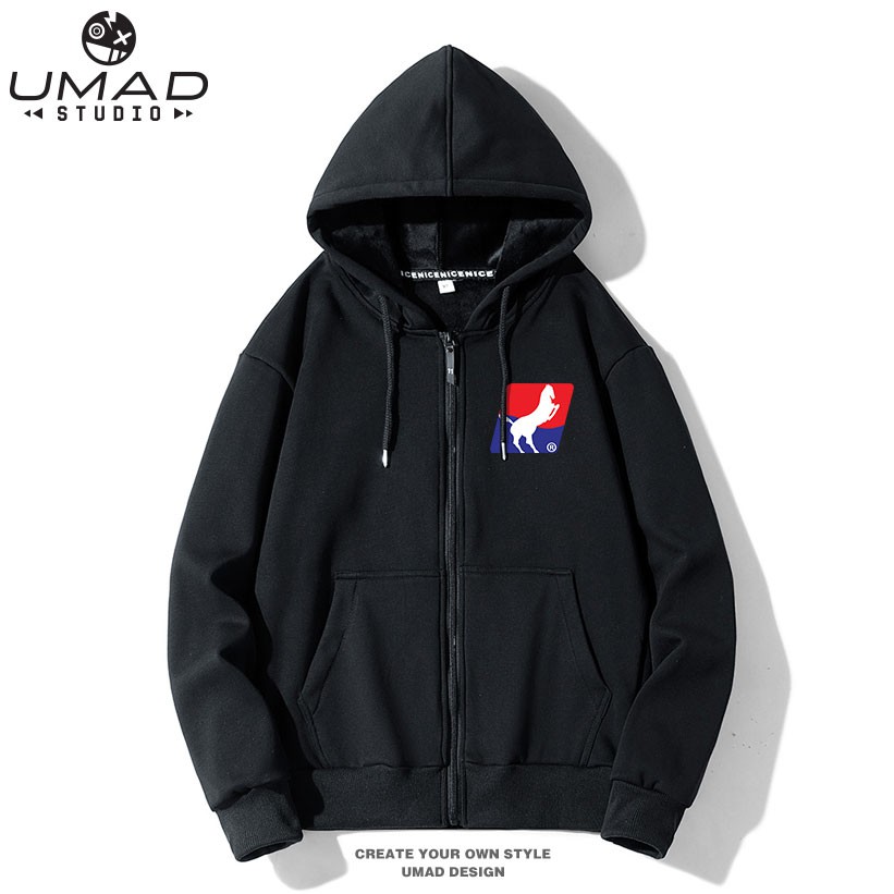 Áo khoác dây kéo UMAD unisex racing biker Uma v.2 nam nữ vải da cá cao cấp co giãn 4 chiều, thoáng mát | BigBuy360 - bigbuy360.vn