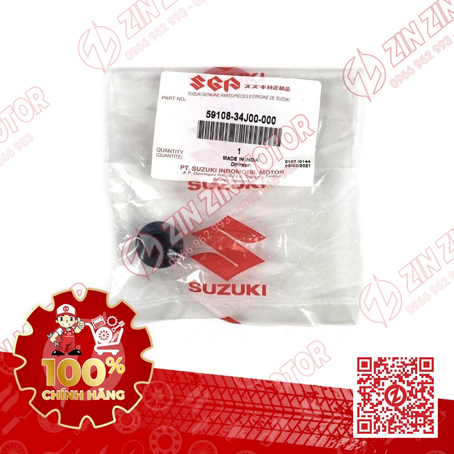 Cao su chốt trượt dài heo thắng trước Satria F150 Fi Raider R150 Fi GSX R150 GSX S150 Bandit 59108-34J00-000 chính hãng