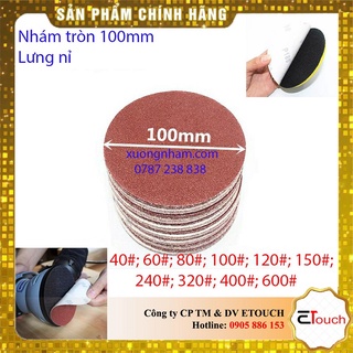 Giấy nhám tròn 100mm hộp 100 tờ - độ mịn từ 40 đến 600