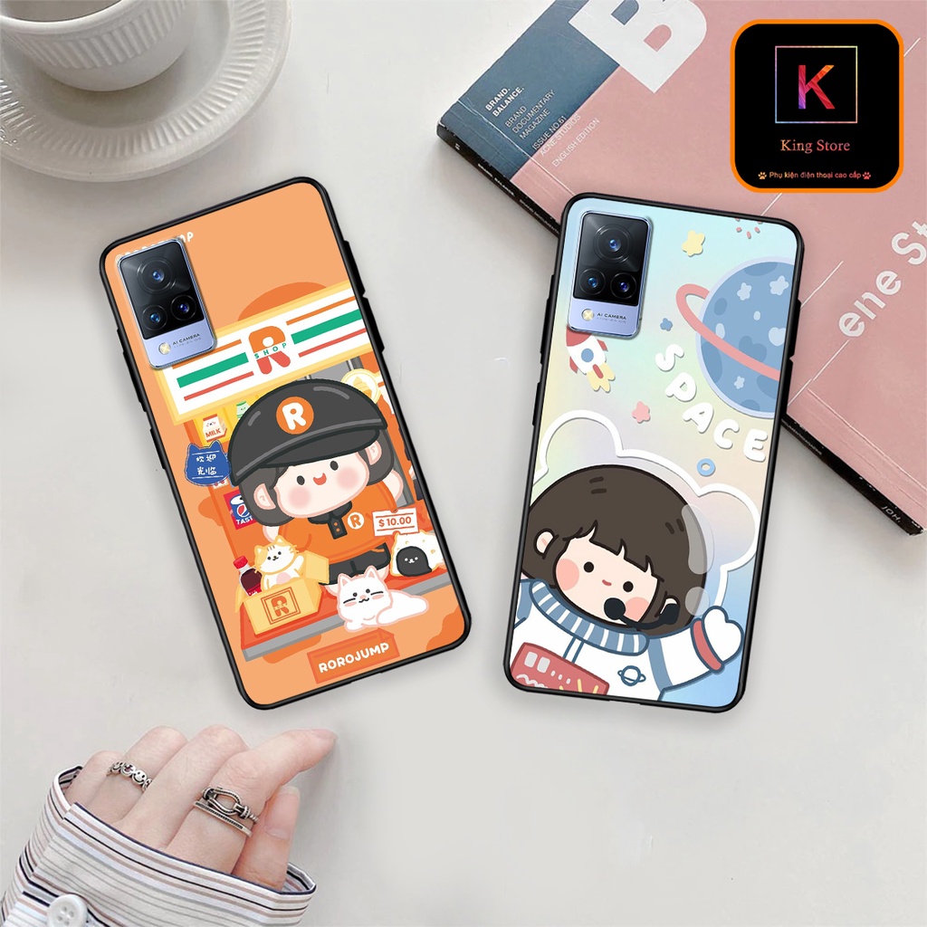 Ốp lưng Vivo V20 - Vivo V20e - Vivo V21 - Ốp in hình Ngân hà &amp; RoroJump siêu đẹp