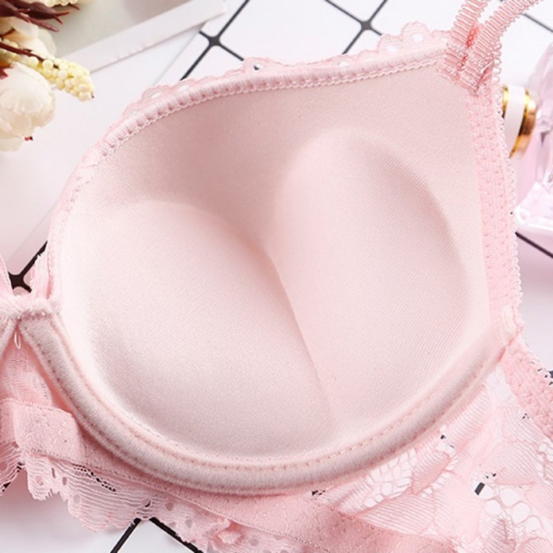 Bộ áo ngực có đệm nâng ngực + quần lót phối ren thoải mái quyến rũ cho nữ | BigBuy360 - bigbuy360.vn