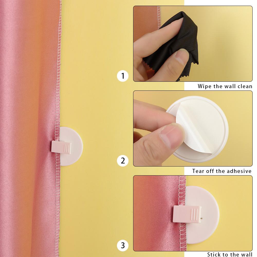 1 Kẹp Cố Định Rèm Che Bồn Tắm Chống Văng