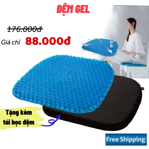 Đệm Ngồi, Đệm Lót Ghế Dạng Gel Thoáng Khí, Điều Hoà Tuần Hoàn | BigBuy360 - bigbuy360.vn