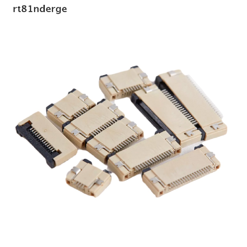 【ge】 10Pcs 0.5mm Pitch Under Clamshell Socket FPC FFC Flat Cable Connector .
