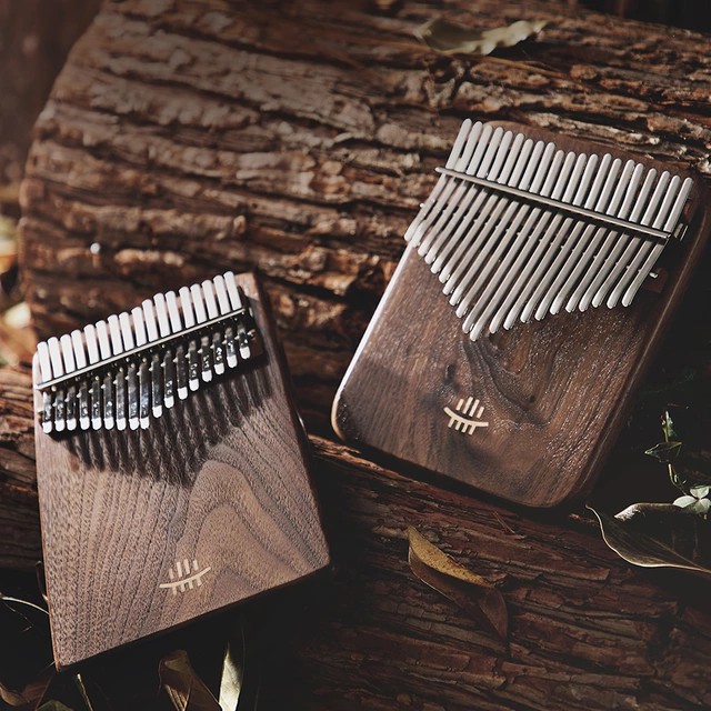 Đàn kalimba 21 phím Gỗ óc chó âm vang ngân lâu không tịt nốt HLURU cao cấp