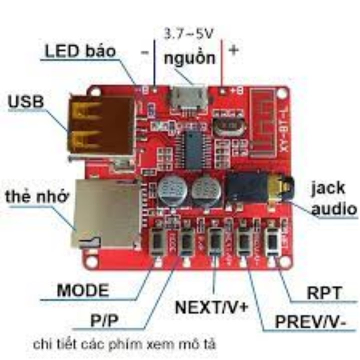 Module giải mã MP3 bluetooth 4.1