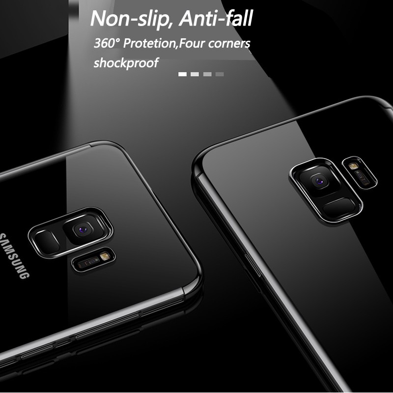 Ốp lưng TPU siêu mỏng trong suốt cho Samsung Galaxy A6 A8 Plus 2018 j7 prime