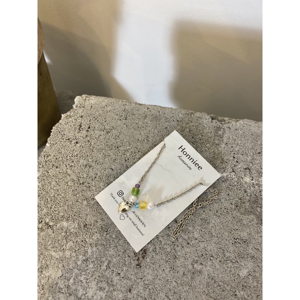 Vòng cổ mix hạt pha lê - Kylie Necklace