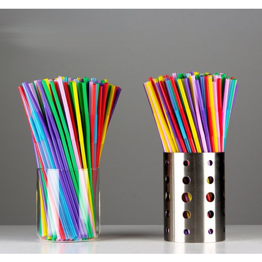 [HÀNG CÓ SẴN] Ống hút nhựa đủ màu ( các loại) 50 ống/bịch