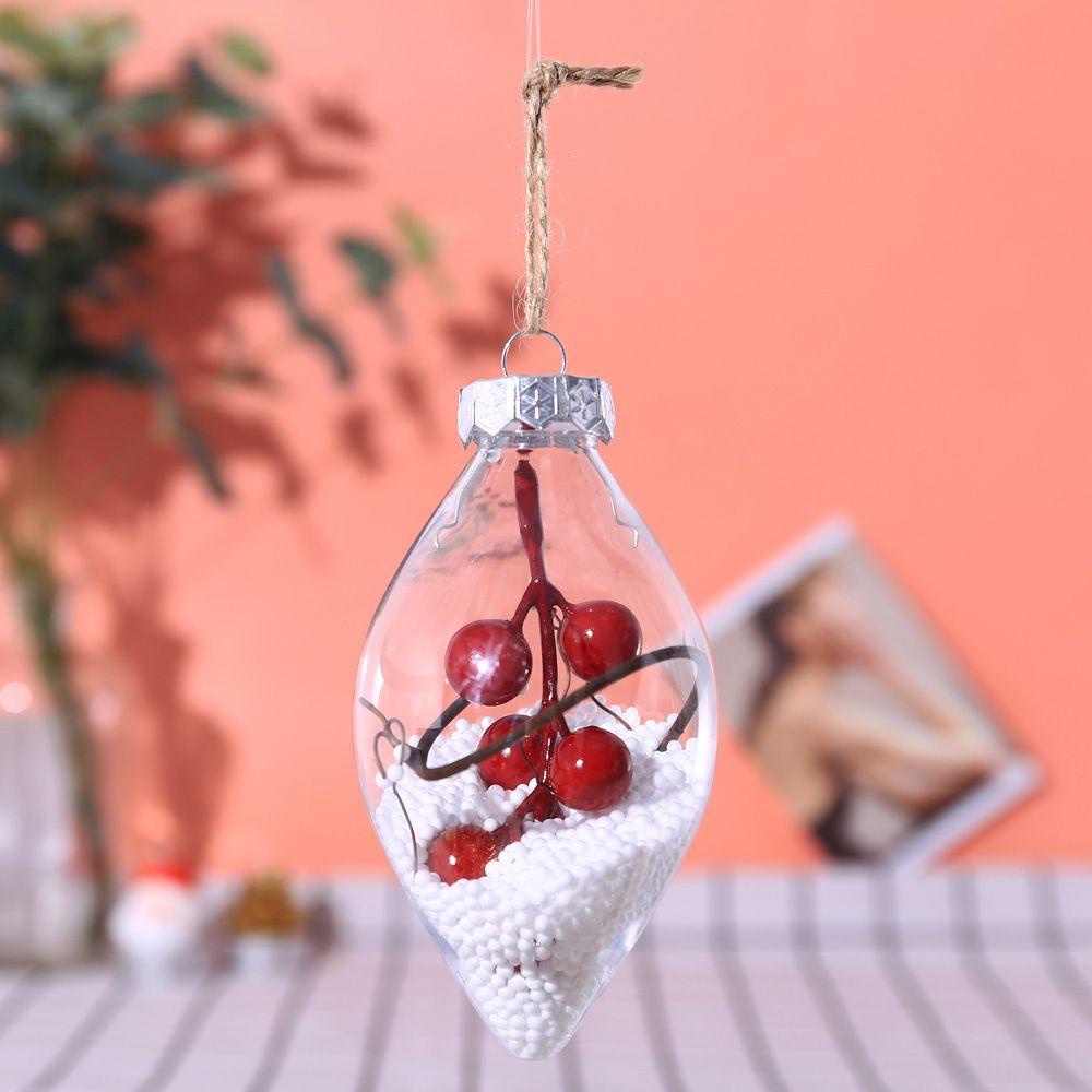 Quả Cầu Nhựa Hình Giọt Nước Dùng Trang Trí Cây Thông Giáng Sinh Thời Trang