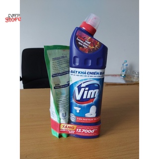 Chai Vim 900ml Tặng Túi Lau Sàn Sunlight 500ml