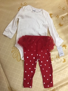 Bộ body quần váy carters bé gái