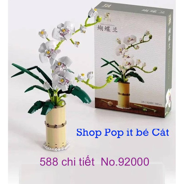 Đồ Chơi Lắp Ráp Mô Hình Hoa Phong Lan Phalaenopsis BOX