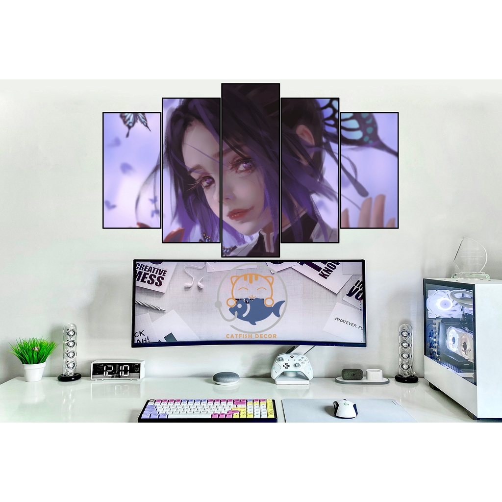 Tranh dán tương decor tranh trí phòng game/anime tổng hợp/artist - bộ 2