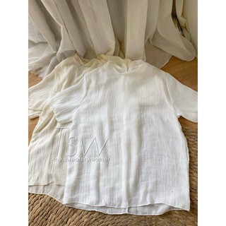 Áo chất voan tơ cộc tay (Ảnh thật)