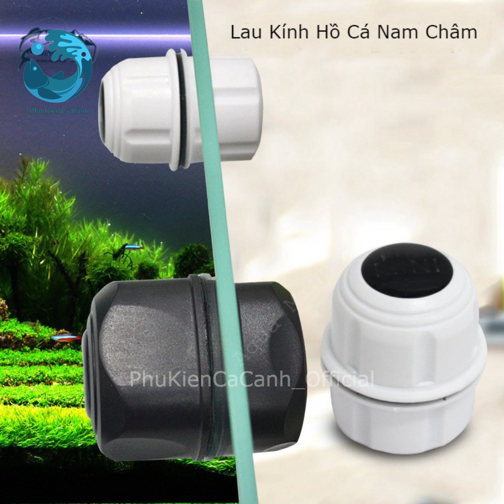 [Rẻ Vô Địch] Lau Kính Hồ Cá Nam Châm - Hít Nam Châm Chà Hồ Cá - Dụng Cụ Cọ Bể Nam Châm Bể Cá Thủy Sinh