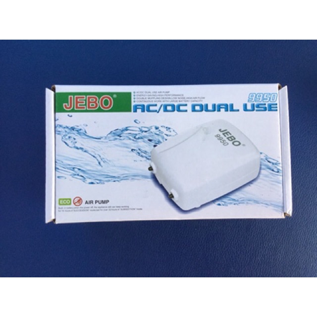 Máy Sủi Oxy Chạy Pin Sạc JEBO 9950  Dùng Đc Khi Cúp Điện - Chỉ máy oxy