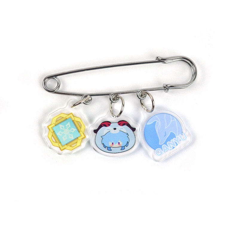 Bộ 3 Ghim Cài Áo Hình Động Vật Dễ Thương