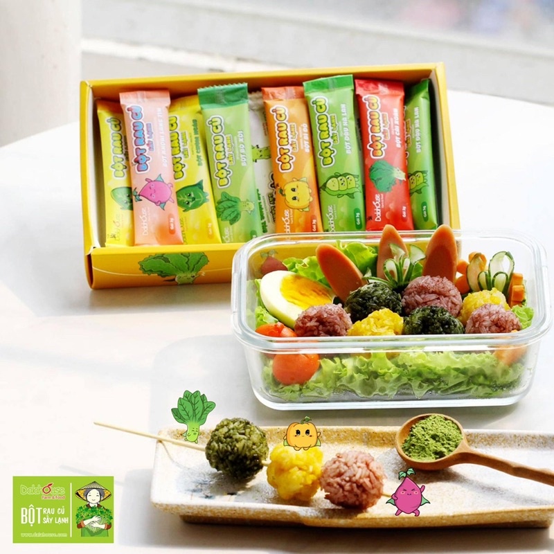 Combo bột rau củ cho bé công nghệ sấy lạnh, Đặc Sản Ngon Lạ Đà Lạt