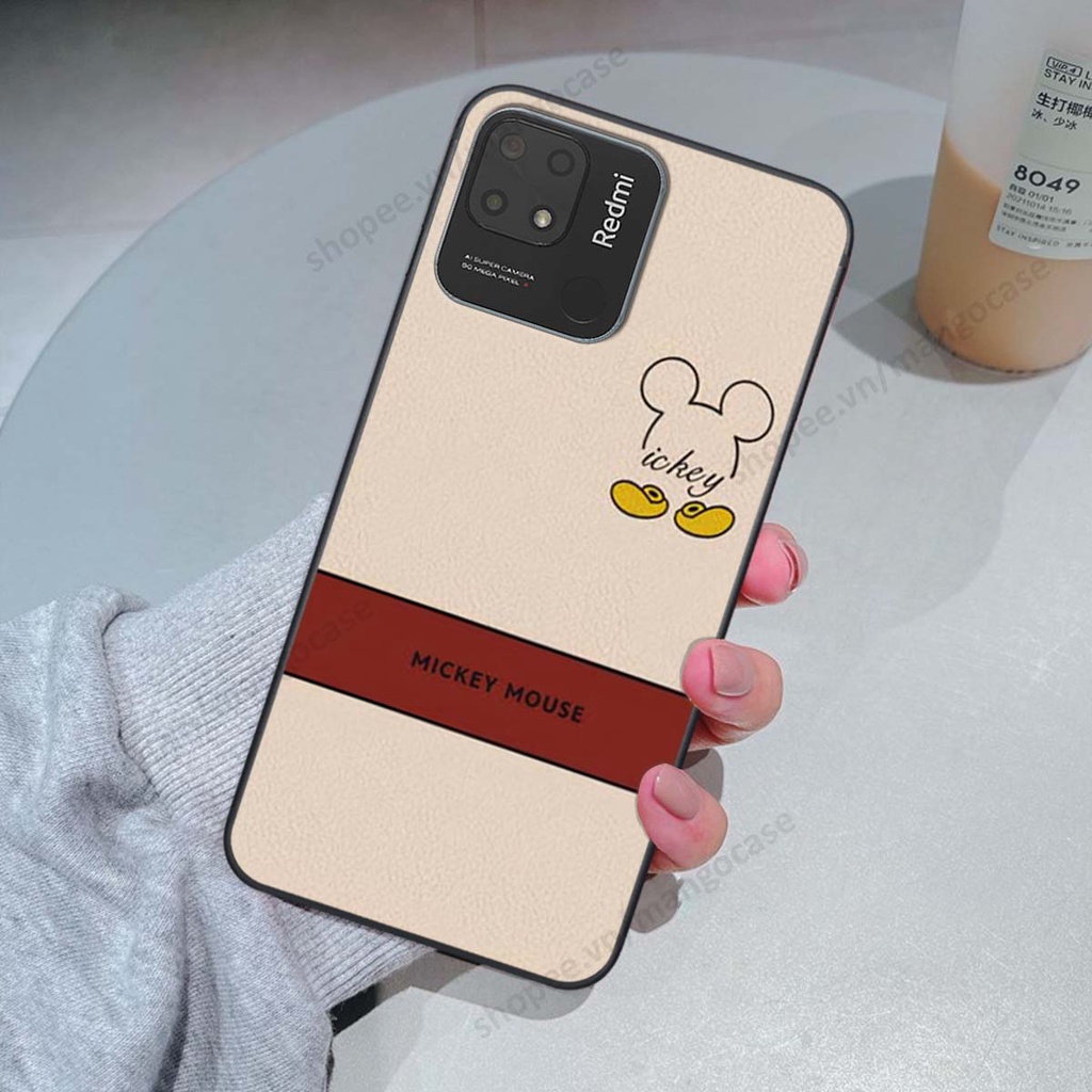 Ốp lưng Xiaomi Redmi 10C in hình happy nice, bé gấu đáng yêu
