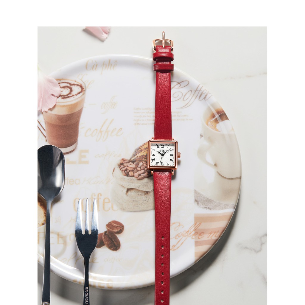 Đồng hồ nữ Julius Star JS031 dây da + vòng tay Julius