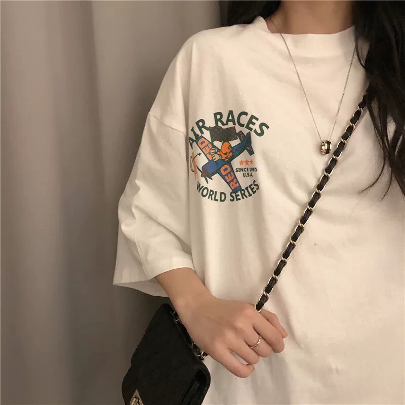 Áo thun Unisex tay lỡ_ Form dưới 65kg | BigBuy360 - bigbuy360.vn