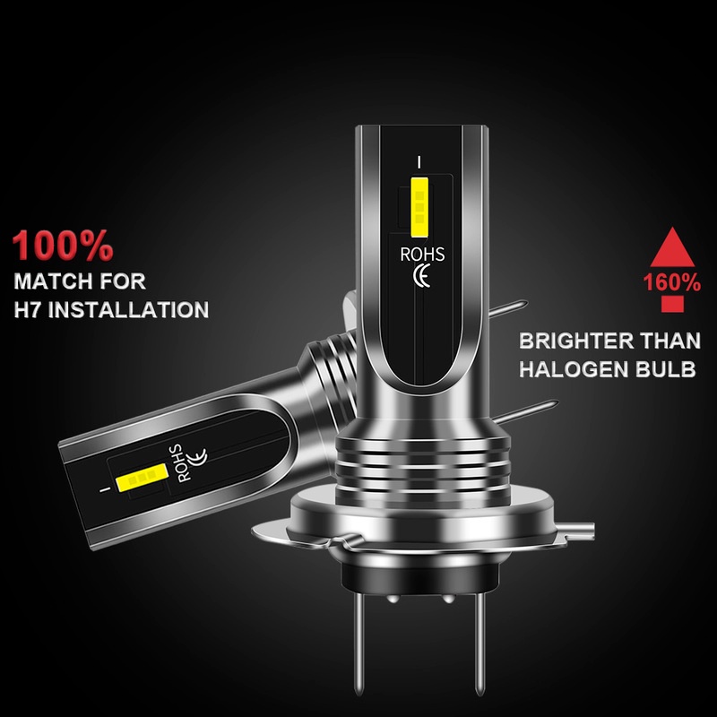 Set 2 Đèn Pha 6500 Lm H4 H7 Chuyên Dụng Cho Xe Mô Tô