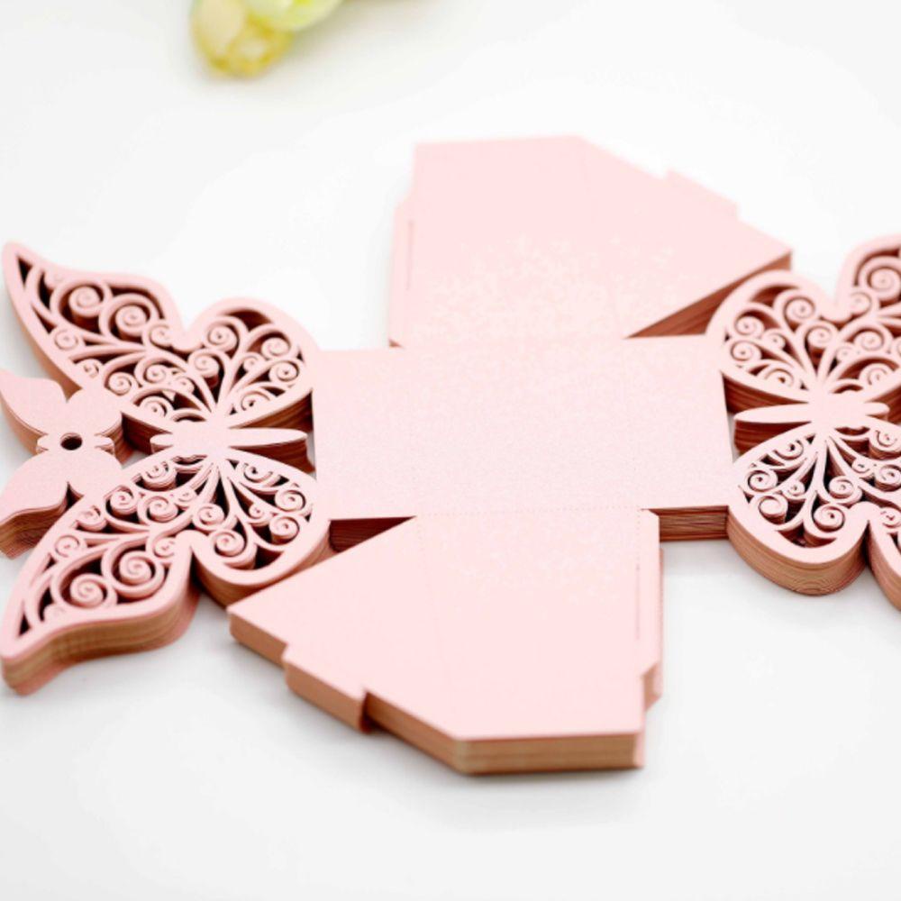 Set 50 Hộp Giấy Đựng Kẹo / Sô Cô La Trang Trí Tiệc Cưới DIY