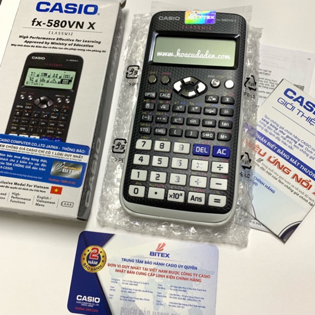 Máy Tính CASIO FX - 580 VN X [CAM KẾT CHÍNH HÃNG BH 7 NĂM]