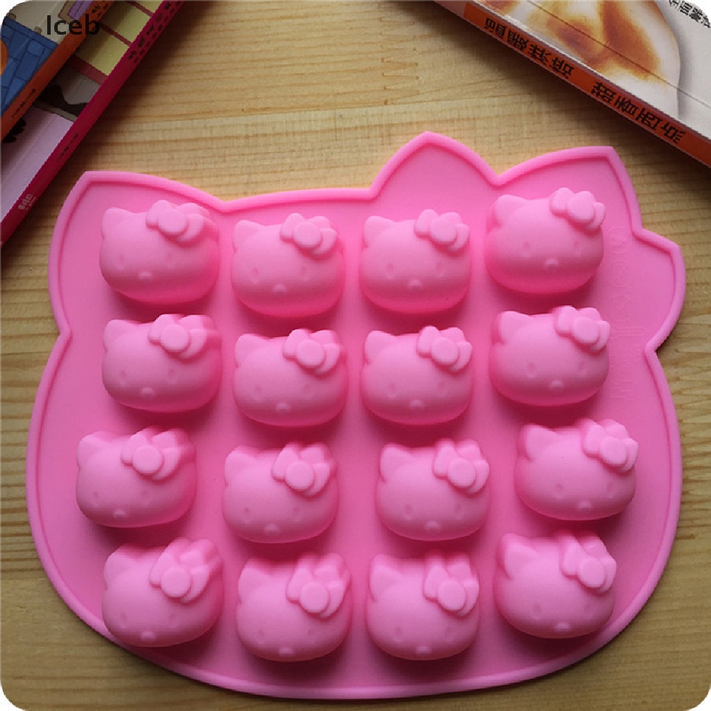Khuôn Silicone Làm Bánh Hình Mèo Kitty Đáng Yêu
