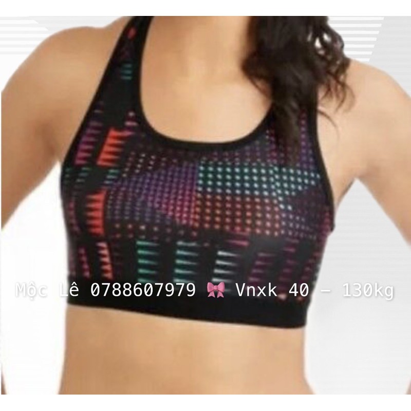 (60-85kg) Áo Bra tập gym yoga bigsize vnxk thun poly dày co dãn tốt sport bra