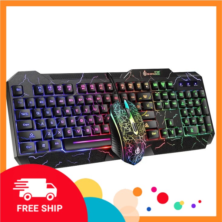 Bộ Bàn Phím Chuột D950-D620 SHIPADOO Bàn phím chuột chơi game cổng USB  siêu nhạy Led siêu đẹp. | BigBuy360 - bigbuy360.vn