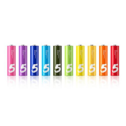 10 viên Pin tiểu AA / AAA XIAOMI Rainbow Battery (10 Grain) BẢO HÀNH 12 THÁNG