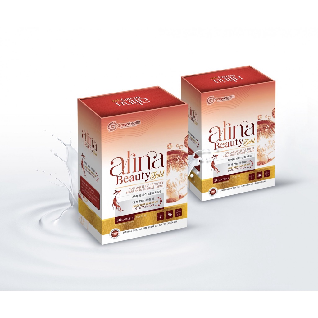 viên uống sáng da nộ tiết ALINA BEAUTY GOLD - mờ nám, điều chỉnh nội tiết giảm khô hạn (30 viên)