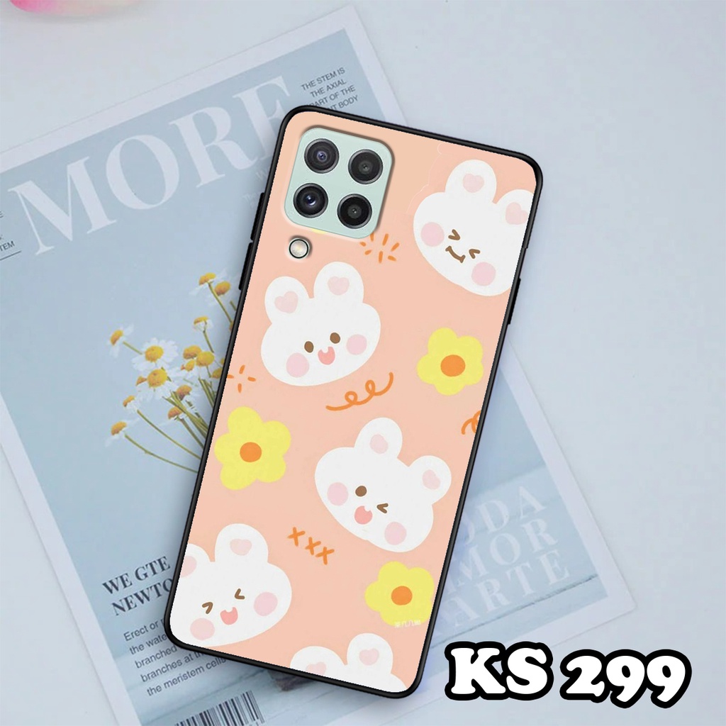 Ốp lưng Samsung M32 4G - Samsung M33 - Ốp in hình Gấu&amp;Thỏ siêu xinh - Lưng nhám viền TPU chống trầy xước