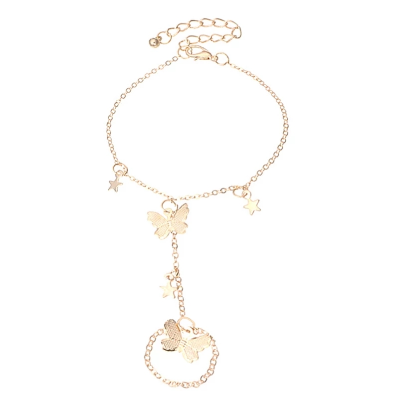 Vòng Tay Mạ Vàng Mặt Hình Bướm Xinh Xắn Cho Nữ