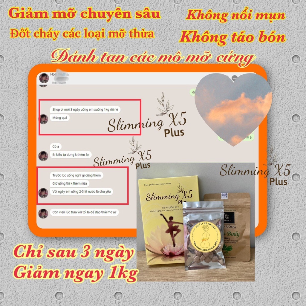 [QUÀ TẶNG KO BÁN] Viên giảm mỡ bụng ban đêm Keto X5 Night ROXI Beauty (15 viên)