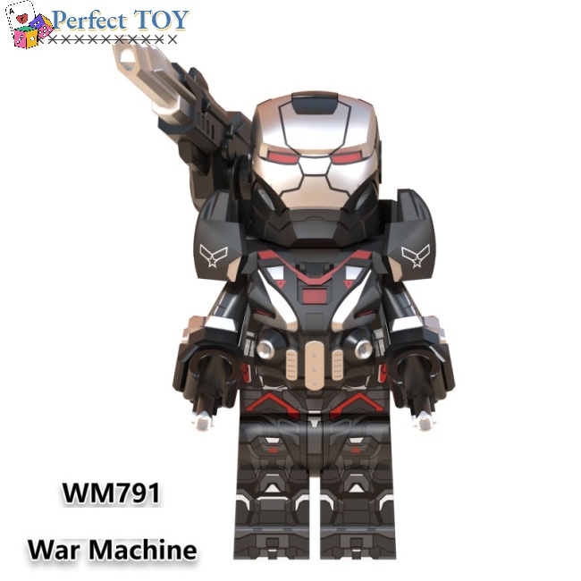 PS Lego Minifigures Superhero Avengers Thanos Black Panther War Machine Iron Man Building Blocks Toys