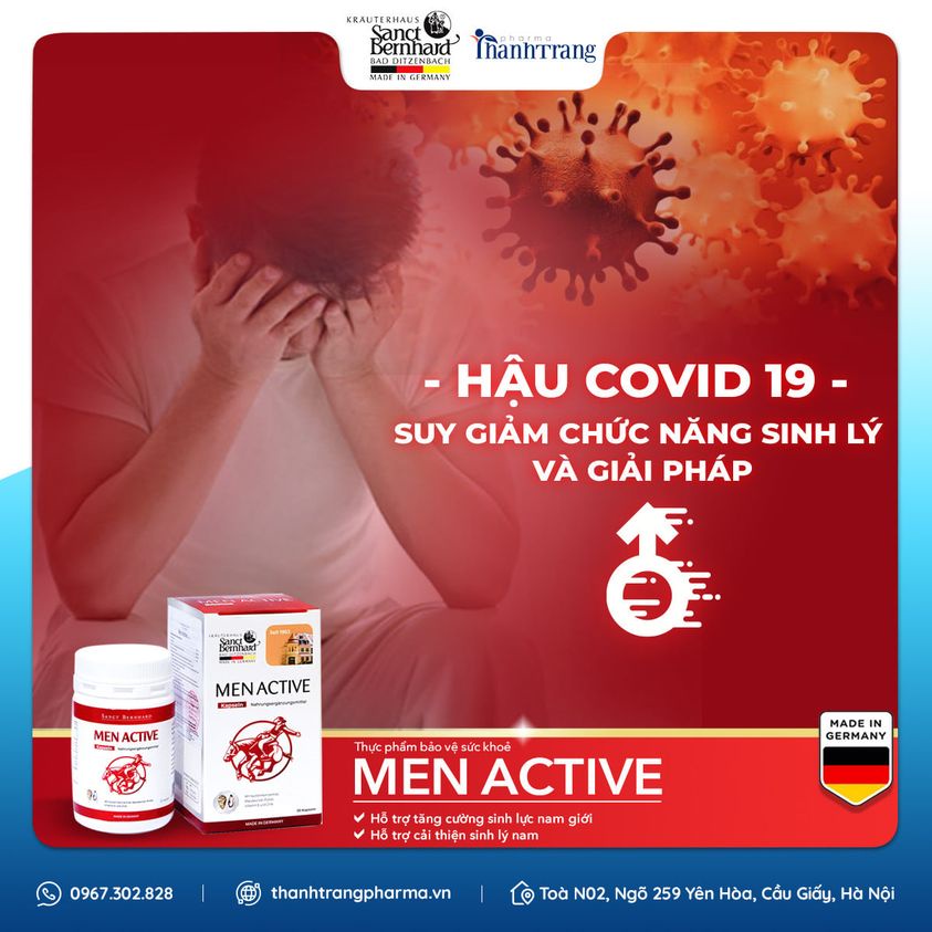 Viên uống tăng cường sinh lý nam giới Men Active Kapseln bổ thận tráng dương 30 viên Đức