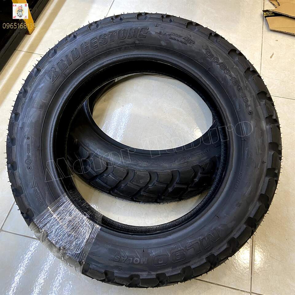 Vỏ Bridgestone MOLAS ML90 size [120/80-12 55J TL]