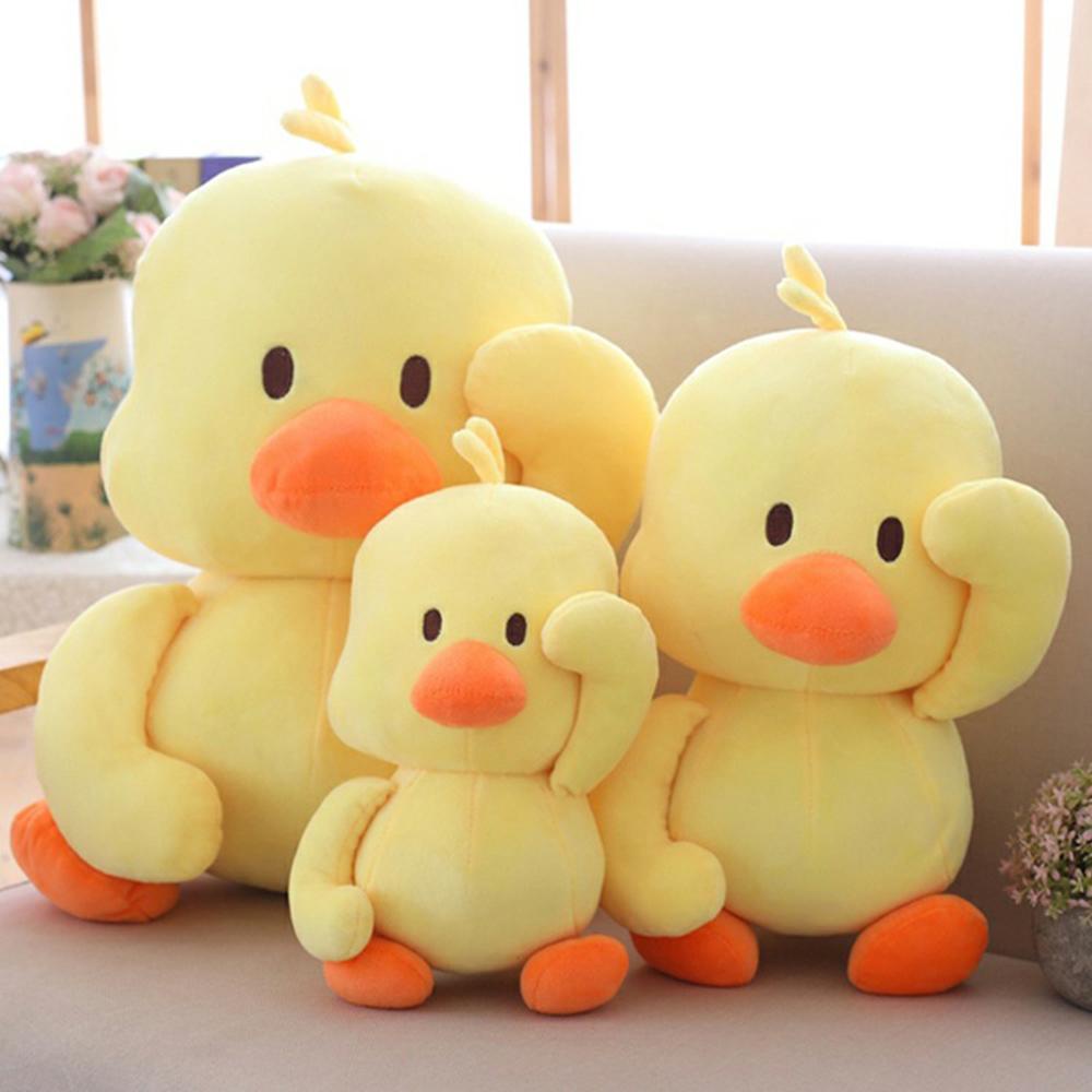Thú Nhồi Bông Hình Chú Vịt Màu Vàng Đáng Yêu Giữ Ấm Tay Cho Bé