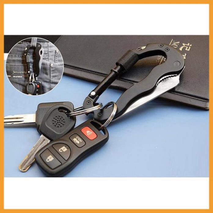 Móc Khóa Đa Năng Cao Cấp Đi Phượt 5trong1 - Móc Khóa Inox Đẹp Kim Loại PUBG