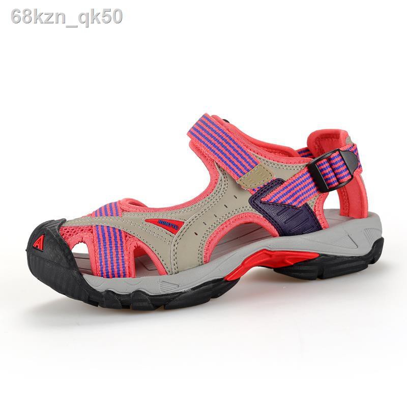giày đi biển nam mùa hè chính hãng Hauteu nữ Baotou Sandals, bộ đường dài, lội nước