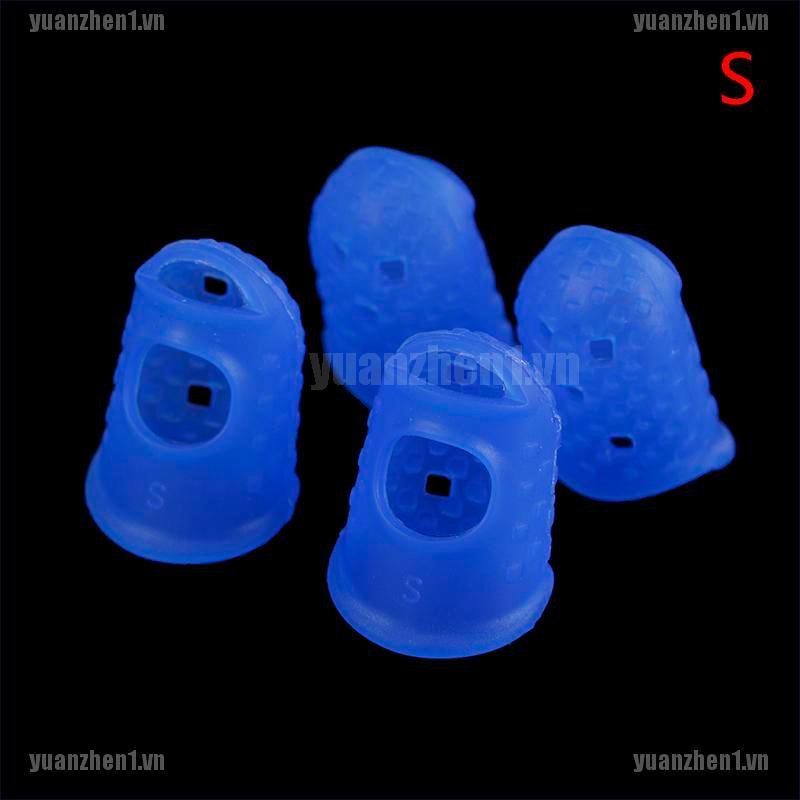[YUANZHEN1] 4 Miếng silicone Bọc Bảo Vệ Ngón Tay Khi Chơi guitar