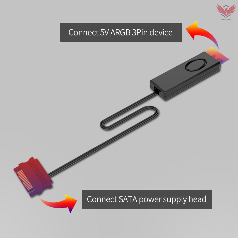 Bộ Điều Khiển Nguồn Điện 5v 3pin Argb Sata Cho Quạt Tản Nhiệt | BigBuy360 - bigbuy360.vn