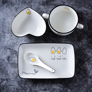 Set 4sp bát đĩa siêu cấp đáng yêu giá siêu rẻ ( xem ảnh thật từng mẫu ib shop )