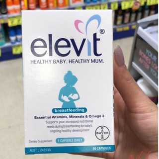 (MẪU MỚI)-  Elevit Breastfeeding Bú Sau Sinh Cho Mẹ 60 Viên