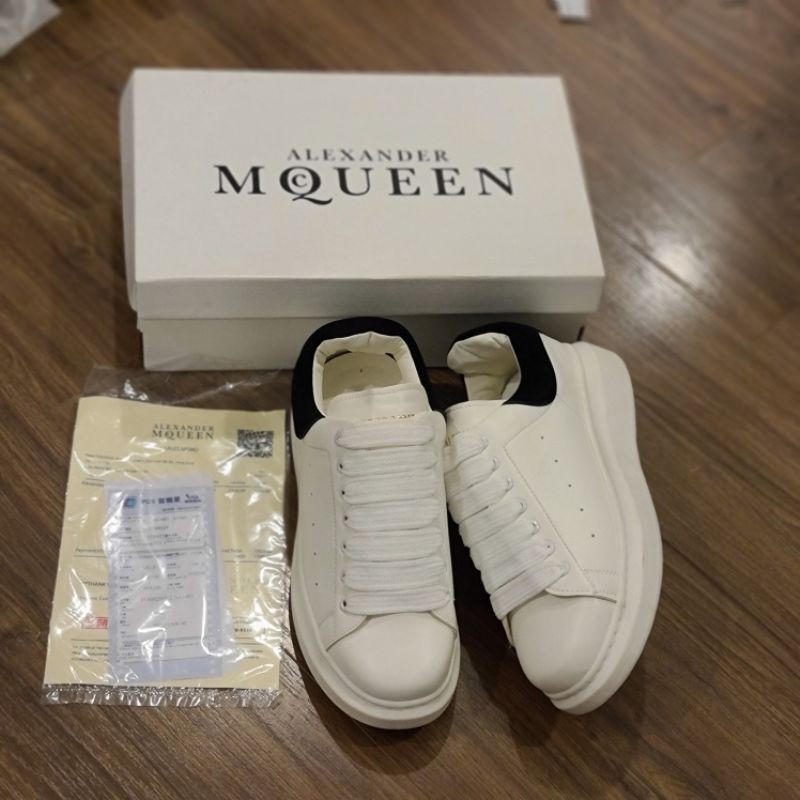 Giày Sneaker Nam Nữ Trắng MC Queen , McQ Gót Nhung Cao Cấp [Free Ship - Ảnh Thật] [Chuẩn 11]