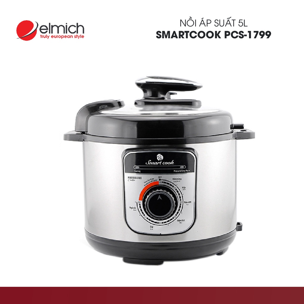 [Mã ELHADEV giảm 4% đơn 300K] Nồi áp suất Smartcook PCS-1799 (5 Lít) | Hàng Chính Hãng | 4021799