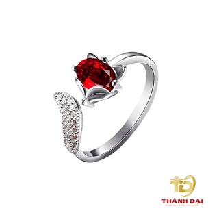 Nhẫn bạc nữ đính đá hồ ly phong thủy , Nhẫn nữ cá tính | Bạc Thành Đại